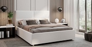 Кровать Perrino Сантана (Bravo White, 140х190, ножки 5 см хром, решетка Стандарт, без ящика)
